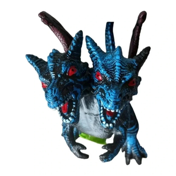 The blue dragon beast hard plastic with 2 heads with sound - Picture 3 of 7